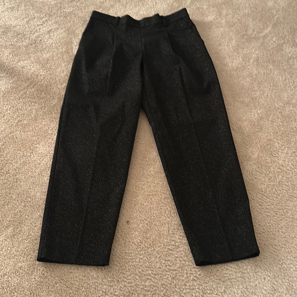 LOFT Medium Ladies Dress Pants never worn no tags pretty black silver shimmer